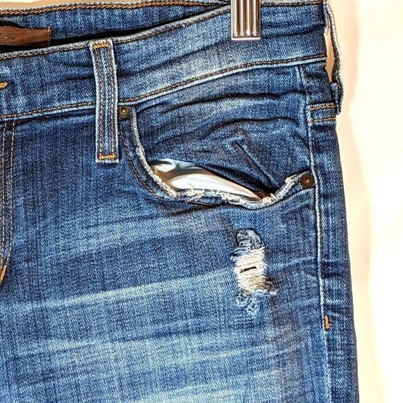 Joe's Gerri Easy Crop Distressed Denim Jeans Size 28 - Picture 2 of 10